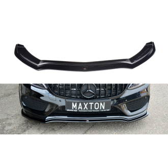 Maxton Design Frontlippe für Mercedes C-Klasse W205 C43 AMG schwarz strukturiert