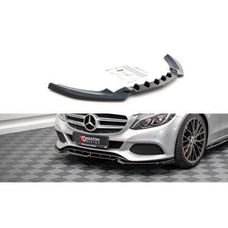 Maxtondesign Frontlippe für Mercedes W205/C205 NICHT C63 Vorfacelift schwarz Hochglanz