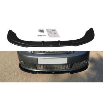 Maxton Design Frontlippe für Audi A4 B6 S-Line schwarz hochglanz