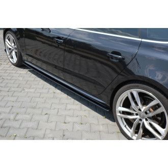 Maxton Design Seitenschweller für Audi A5 8T S5|S-Line Facelift schwarz hochglanz