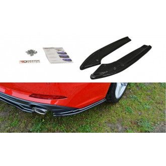 Maxton Design Diffusor-Erweiterungen für Audi A5 F5 S-Line schwarz hochglanz