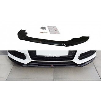 Maxton Design Frontlippe für Audi A6 C7 S6|S-Line Facelift schwarz hochglanz