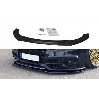 Maxton Design Frontlippe für Audi A7 C7 S-Line schwarz hochglanz