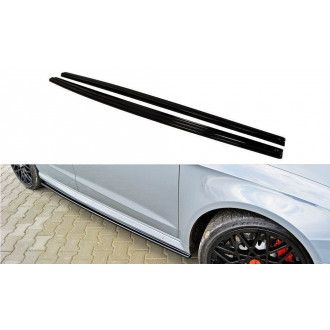 Maxton Design Seitenschweller für Audi 8P RS3 schwarz hochglanz