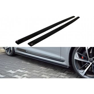 Maxton Design Seitenschweller für Audi F5 RS5 Coupe schwarz hochglanz