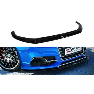 Maxton Design Frontlippe für Audi 8V S3 Limousine schwarz hochglanz