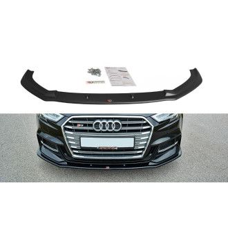 Maxton Design Frontlippe für Audi 8V S3 Facelift schwarz hochglanz