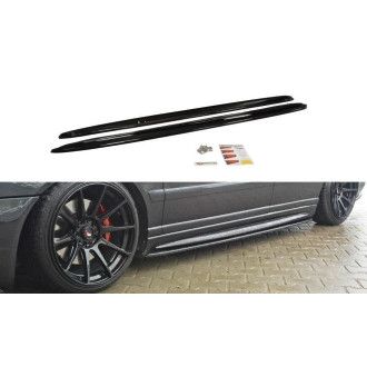 Maxton Design Seitenschweller für Audi B5 S4 schwarz hochglanz
