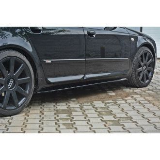 Maxton Design Seitenschweller für Audi B7 S4 schwarz hochglanz