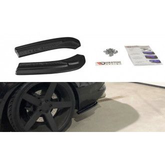 Maxton Design Diffusor-Erweiterungen für Skoda Rapid Facelift schwarz hochglanz