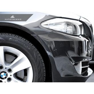 Autotecknic ABS Reflektor Einsatz für BMW 5er|6er F10|F12|F13 nicht für M6 Stoßstange Carbon Black