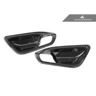 AutoTecknic Carbon Innentürgriffabdeckungen passend für F20 1-Serie | F22 2-Serie | F87 M2 - ohne Lichtpaket