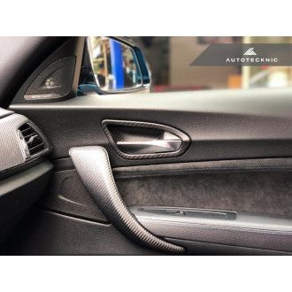 Autotecknic Trockencarbon Innentürgriff-Verkleidung für BMW 1er|2er F20|F22|F87 M2 ohne Lichtpaket matt