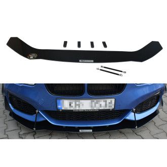Maxton Design Racing-Frontlippe für BMW 1er F20|F21 Facelift schwarz unbearbeitet