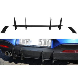 Maxton Design Racing-Diffusor für BMW 1er F20|F21 Facelift schwarz unbearbeitet