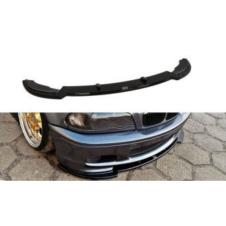 Maxton Design Frontlippe für BMW 3er E46 mit M-Paket Coupe schwarz hochglanz