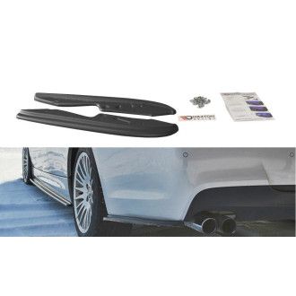 Maxton Design Diffusor-Erweiterungen für BMW 3er E90 mit M-Paket schwarz hochglanz