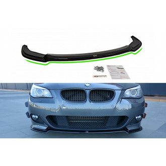 Maxton Design Frontlippe für BMW 5er E60|E61 mit M-Paket schwarz hochglanz
