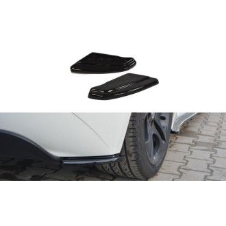 Maxton Design Diffusor Seiten Eerwiterungen Flaps für BMW Z4 E85 Vorfacelift schwarz hochglanz