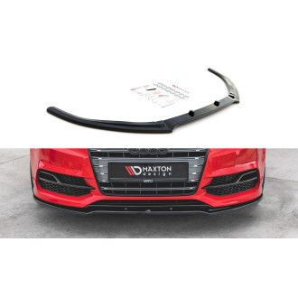 Maxton Design Frontlippe V.2 für Audi S3/A3 S-Line 8V Sedan/Cabrio schwarz Hochglanz