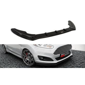 Maxton Design Frontlippe für Ford Fiesta MK7 Facelift schwarz hochglanz
