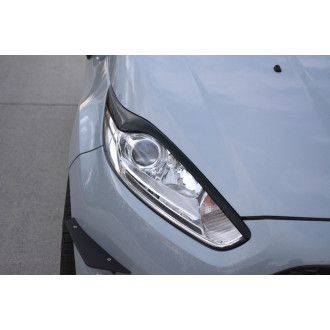 Maxton Design Scheinwerferblende für Ford Fiesta MK7 ST Facelift schwarz hochglanz