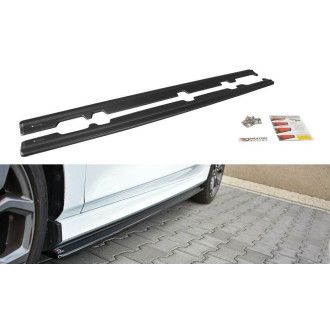 Maxton Design Seitenschweller für Ford Fiesta MK8 ST|ST-Line Carbon Look