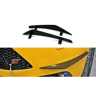 Maxton Design Racing-Canards für Ford Focus MK3 ST schwarz unbearbeitet