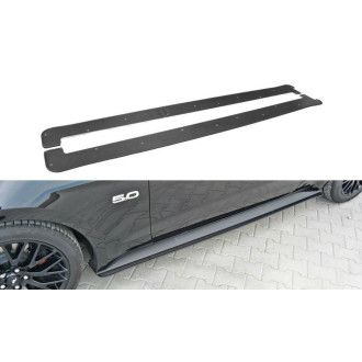 Maxton Design Racing-Seitenschweller für Ford Mustang MK6 schwarz unbearbeitet