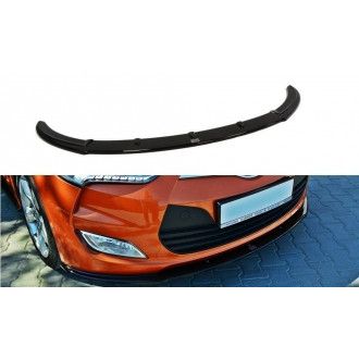 Maxton Design Frontlippe für Hyundai Veloster schwarz hochglanz