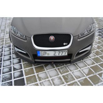 Maxton Design Frontlippe für Jaguar XF schwarz hochglanz