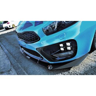 Maxton Design Racing-Frontlippe für Kia Cee'd GT MK2 schwarz unbearbeitet