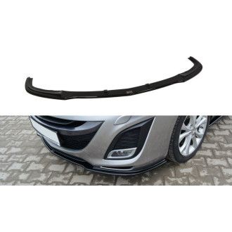 Maxton Design Frontlippe für Mazda Mazda 3 MK2 SPORT Vorfacelift schwarz hochglanz