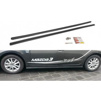 Maxton Design Seitenschweller für Mazda Mazda 3 MK3|BM Facelift schwarz hochglanz