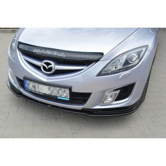 Maxton Design Frontlippe für Mazda Mazda 6 GH|MK2 SPORT Vorfacelift schwarz hochglanz