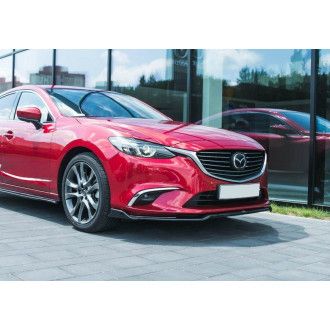 Maxton Design Frontlippe für Mazda Mazda 6 MK3|GJ Facelift schwarz hochglanz