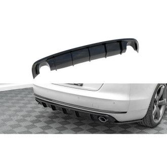 Maxtondesign ABS Diffusor für Audi A8 D4 schwarz hochglanz