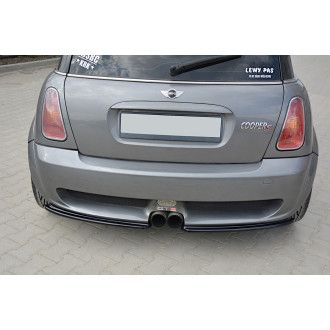 Maxton Design Diffusor-Erweiterungen für Mini Cooper R53 S schwarz hochglanz