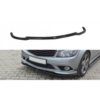 Maxton Design Frontlippe für Mercedes C-Klasse W204 AMG-Paket Vorfacelift schwarz hochglanz