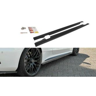 Maxton Design Seitenschweller für Mercedes C-Klasse W205 C63 AMG Coupe schwarz hochglanz