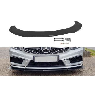 Maxton Design Racing-Frontlippe für Mercedes CLA-Klasse W176 AMG-Paket schwarz unbearbeitet
