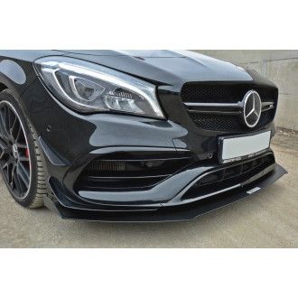 Maxton Design Racing-Frontlippe für Mercedes CLA-Klasse C117 CLA45 AMG|A45 AMG Facelift schwarz unbearbeitet