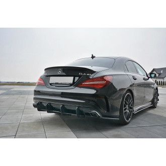 Maxton Design Racing-Diffusor für Mercedes CLA-Klasse C117 CLA45 AMG|A45 AMG Facelift schwarz unbearbeitet