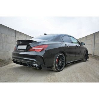 Maxton Design Racing-Seitenschweller für Mercedes CLA-Klasse C117 CLA45 AMG|A45 AMG Facelift schwarz unbearbeitet
