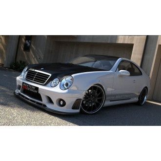 Maxton Design Front/Stoßstange für Mercedes CLK W208 schwarz hochglanz