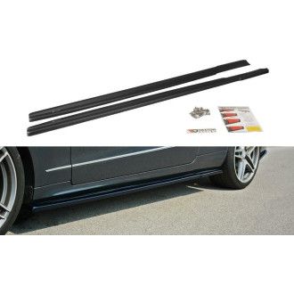 Maxton Design Seitenschweller für Mercedes E-Klasse W212 Coupe schwarz hochglanz