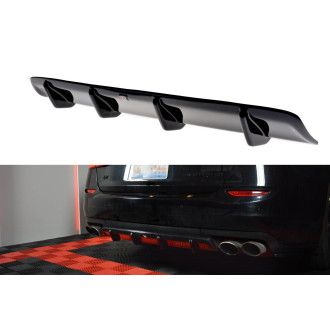 Maxton Design Diffusor für Maserati Quattroporte MK6 Vorfacelift schwarz hochglanz