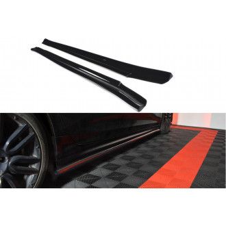 Maxton Design Seitenschweller für Maserati Quattroporte MK6 Vorfacelift schwarz hochglanz