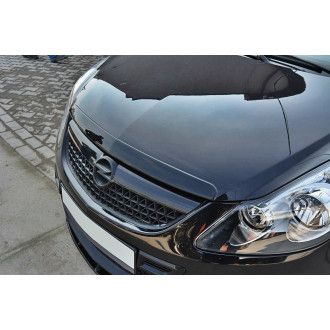 Maxton Design Motorhauben Verlängerung für Opel Corsa D|MK4 OPC schwarz hochglanz