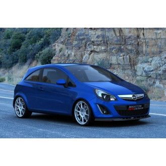Maxton Design Frontlippe für Opel Corsa D|MK4 Facelift schwarz hochglanz